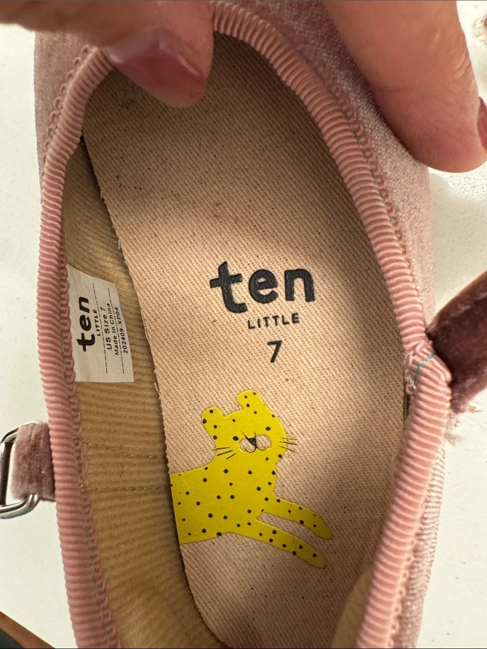 Ten Little Velvet Ballet Shoes in Pink
